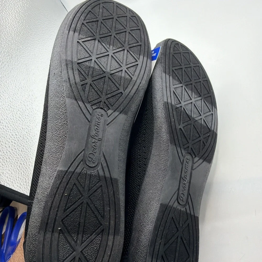 NWB The Original Dearfoams Comfort Women's Slip-On Flats Shoes Black Size 7 M‎